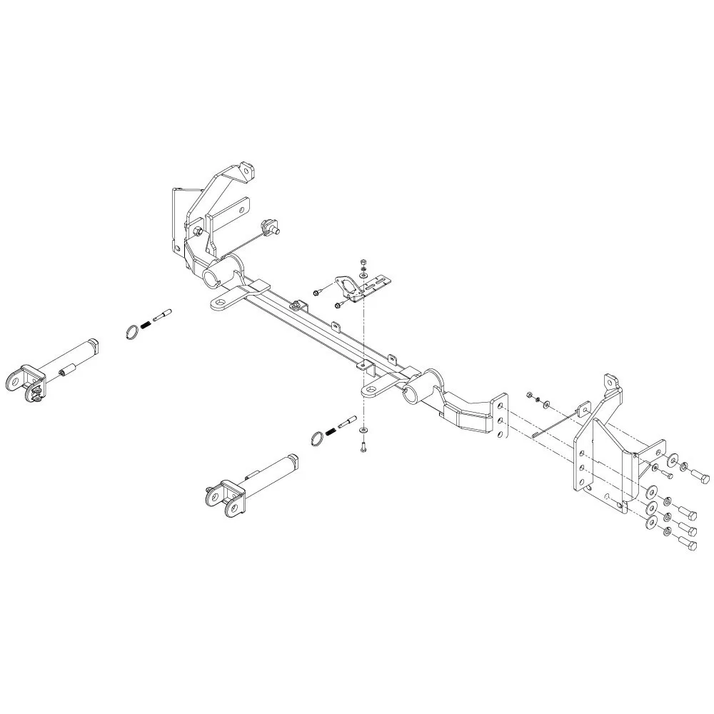 524480-5 – ROADMASTER Vehicle Baseplate, Removable Tabs With Safety Cable Hooks - view 2